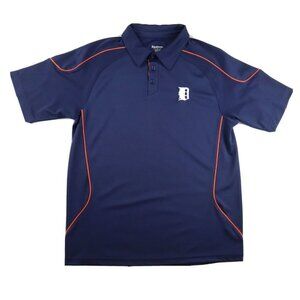 MEN'S DETROIT TIGERS POLO - REEBOK - BLUE - SIZE S
